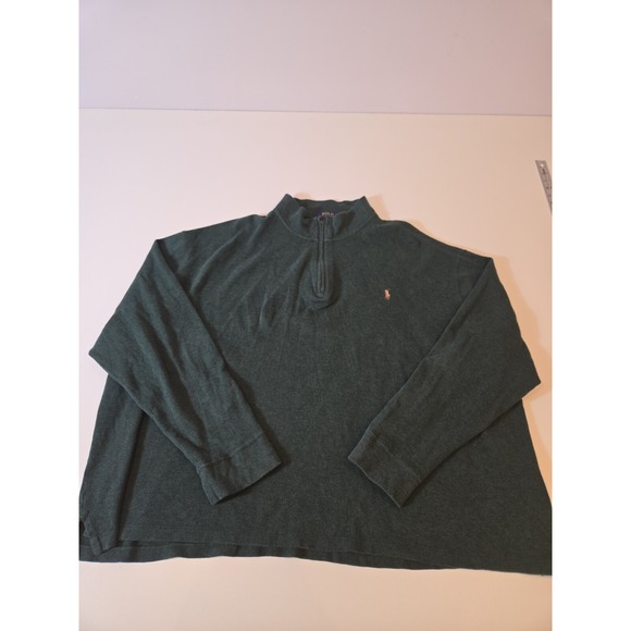 Polo Ralph Lauren Other - Polo Ralph Lauren Sweater Quarter Zip Estate Rib  Gray Men's 3XB Flesh Pony